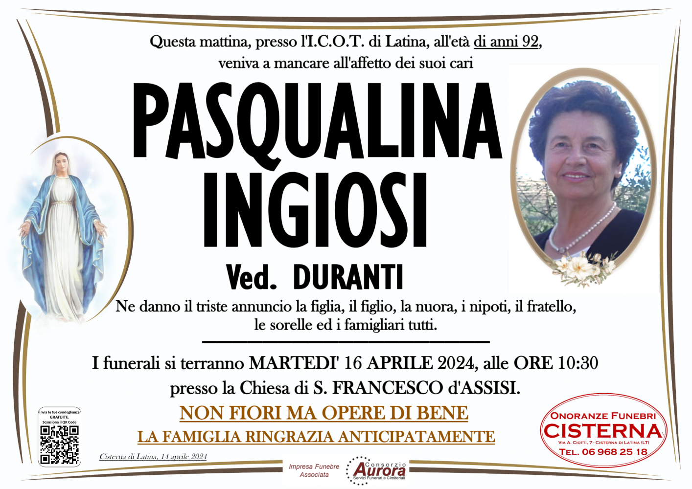 PASQUALINA INGIOSI